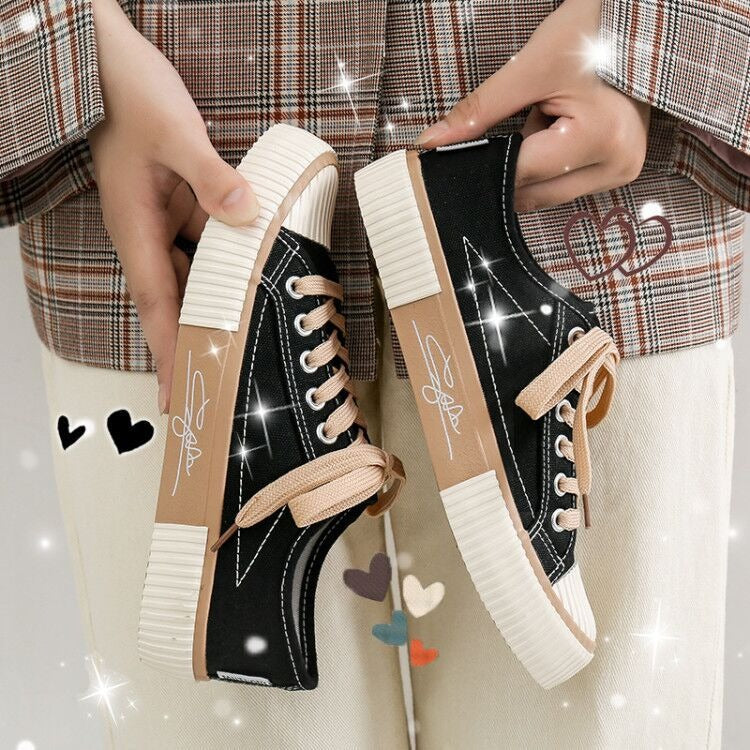 K-Trend Biscuit Canvas Sneakers