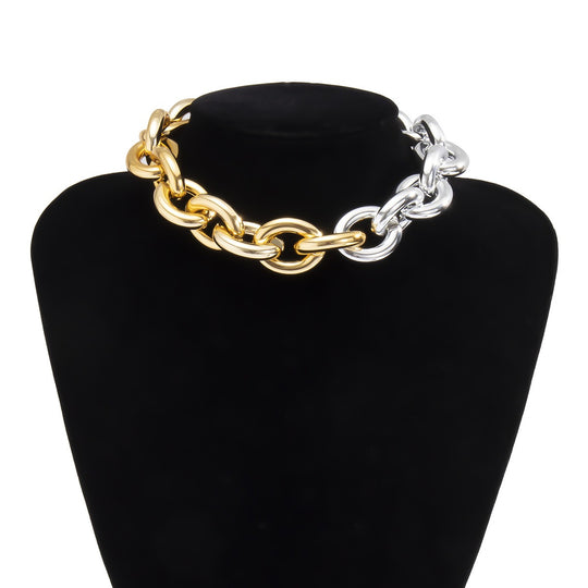 Geometric Thick Chain Punk Necklace