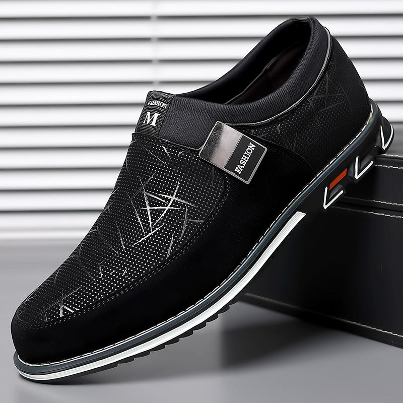 UrbanStride Men’s Color Block Leather Shoes