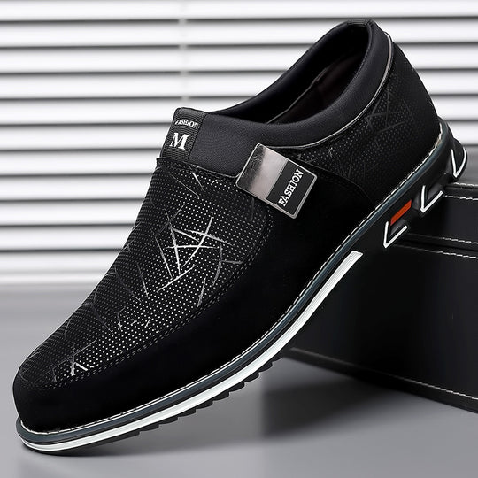 UrbanStride Men’s Color Block Leather Shoes