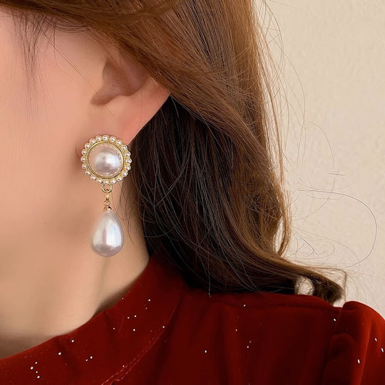 Baroque Pearl Water Drop Earrings