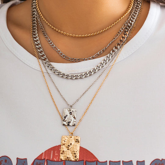 Niche Vibe Layered Snake Chain Necklace