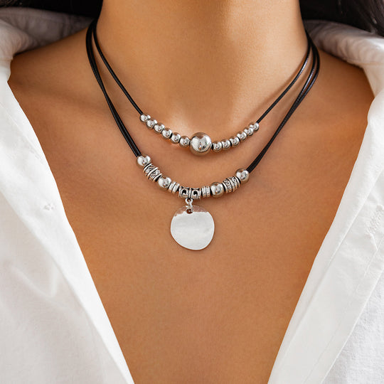 Vintage Wax Thread Layered Necklace
