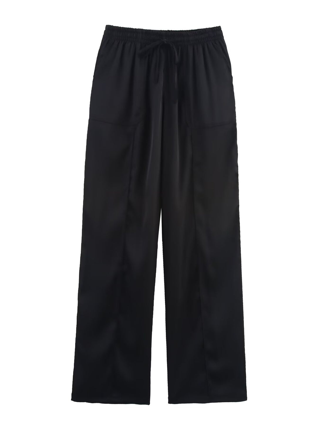 Satin Halter & Long Pants Set