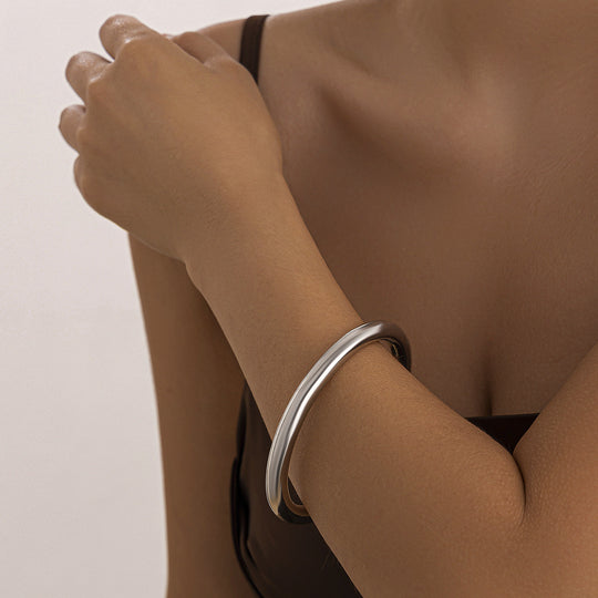 Flux Wide Alloy Bracelet