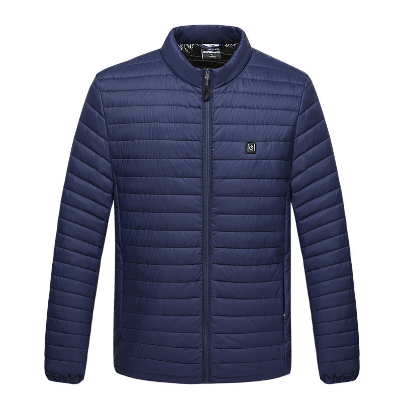 USB Heated Cotton Jacket – Unisex 4-Zone Winter Warming Coat