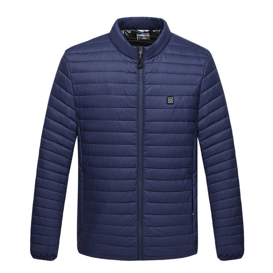 USB Heated Cotton Jacket – Unisex 4-Zone Winter Warming Coat