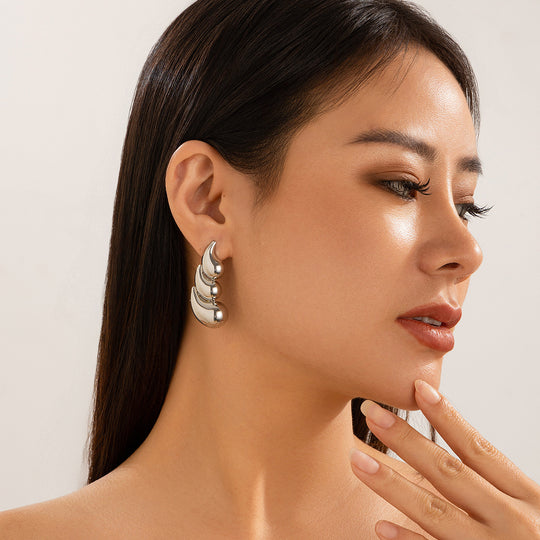 Luxury Geometric Water Drop Earrings