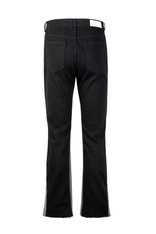 Contrast Bootcut Jeans