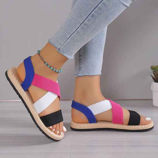 Open Toe Flat Sandals