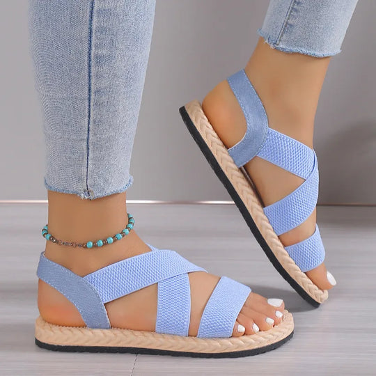 Open Toe Flat Sandals