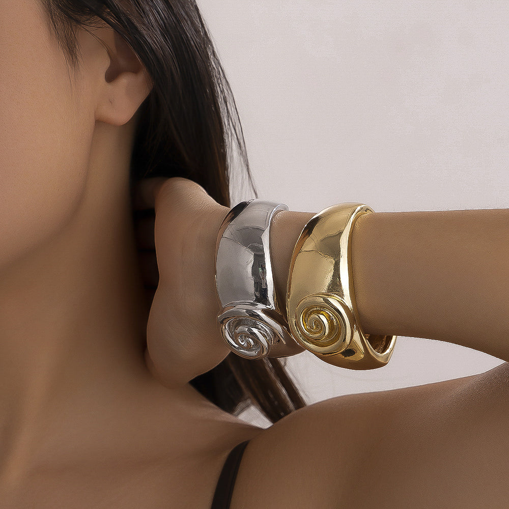 Flux Wide Alloy Bracelet
