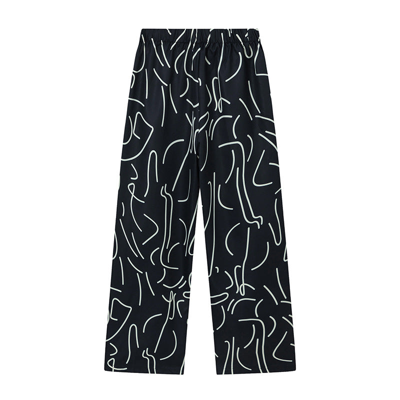 Short Sleeve Printed Two-Piece Set