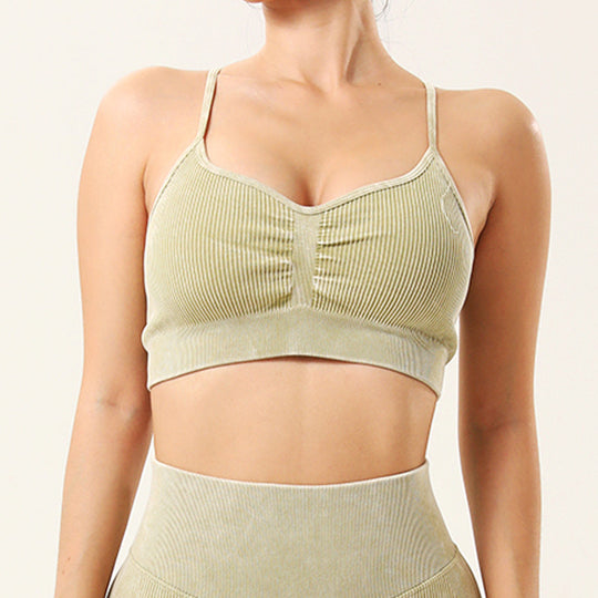 Frosted Yoga Set with Hip-Lift Leggings