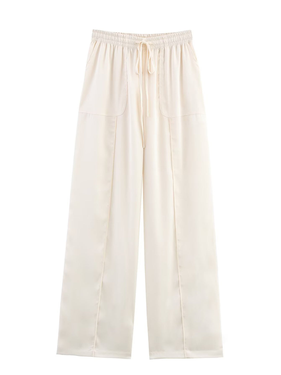 Satin Halter & Long Pants Set