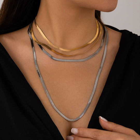 Tassel Luxe Snake Chain Necklace