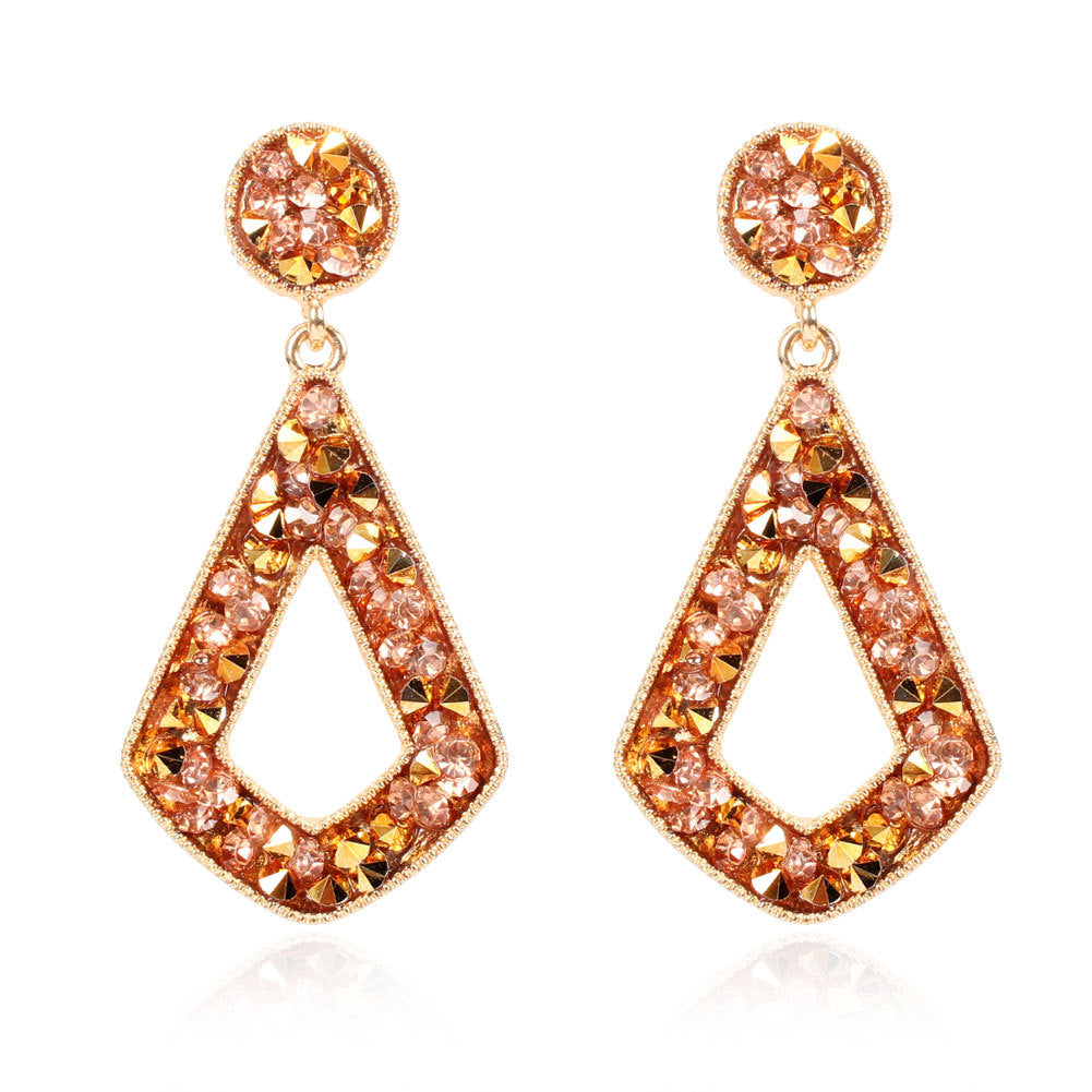 Luxe Geometry Diamond Earrings