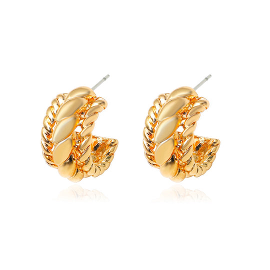 Gold Tone Stud Earrings