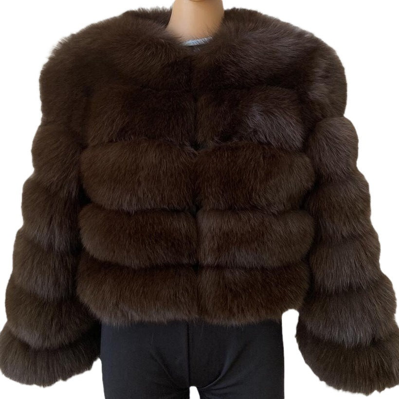 Women's Long Ruffled Shawl Windbreaker