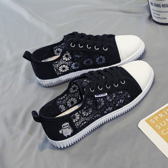Mesh Lace Flat Shoes