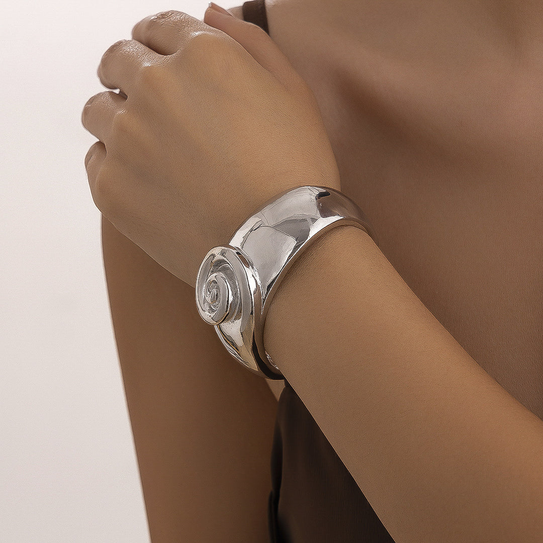 Flux Wide Alloy Bracelet