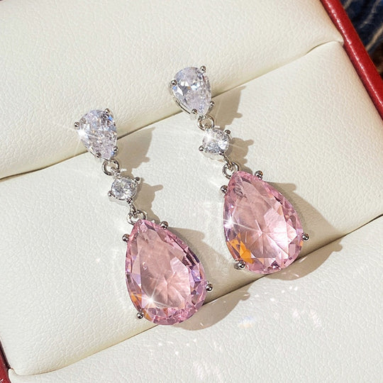 Pear-Shaped Water Drop Earrings