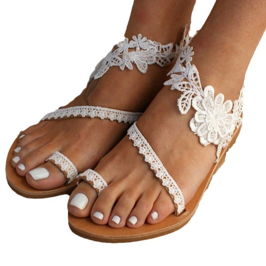 Floral Roman Sandals