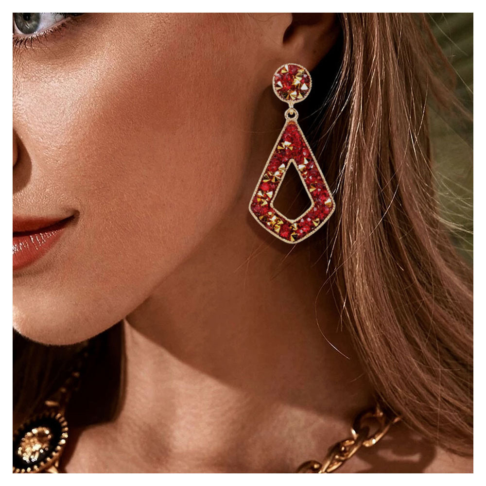 Luxe Geometry Diamond Earrings