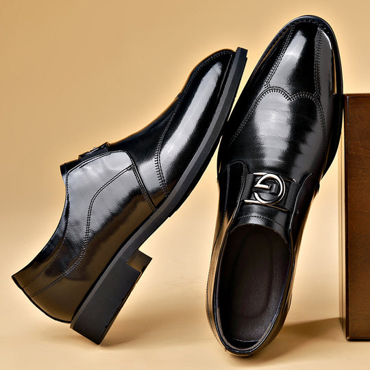PrestigePoint Men’s Pointed Leather Casual Shoes