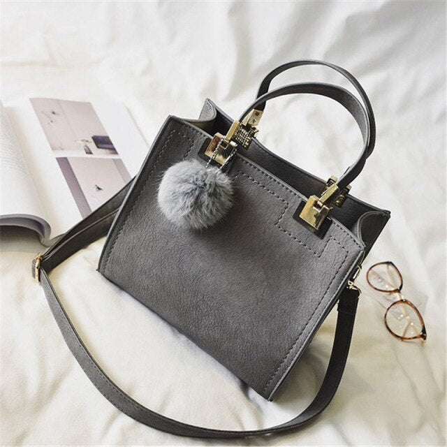 Suede Charm Tote