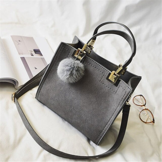 Suede Charm Tote