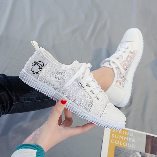 Mesh Lace Flat Shoes
