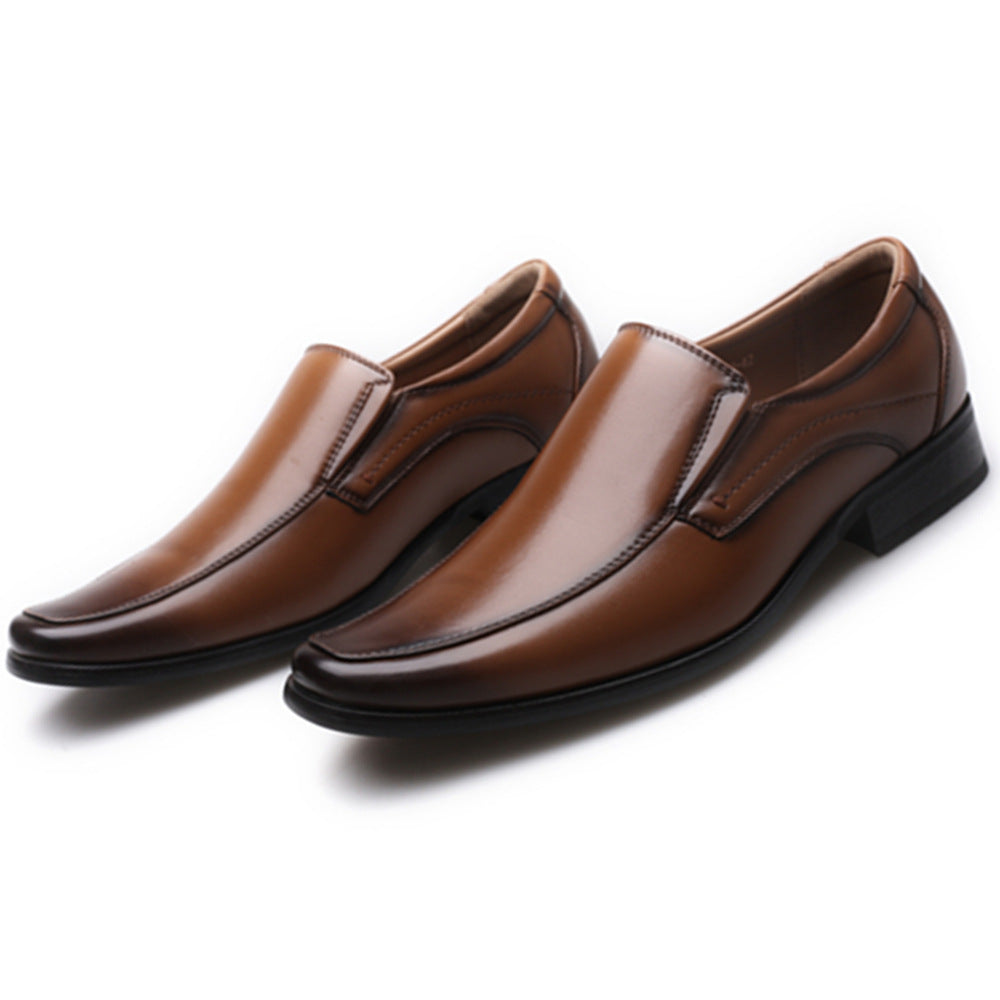 KuroSquare Polished Leather Slip-Ons – Japanese Style Men’s Shoes