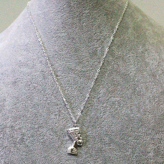 Ancient Egyptian Nefertiti Pharaoh Pendant Necklace