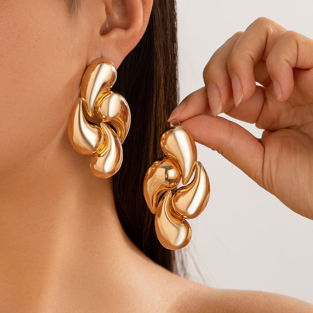 Luxury Geometric Water Drop Earrings