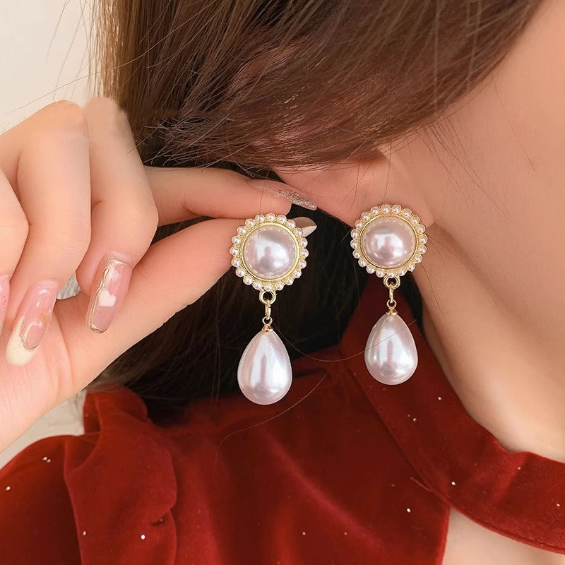 Baroque Pearl Water Drop Earrings