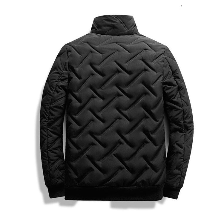 Men's Lightweight Stand Collar Cotton Jacket – Autumn & Winter Short Style
