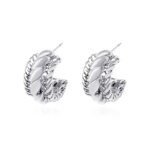 Gold Tone Stud Earrings