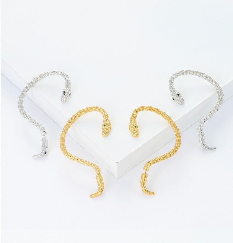 Personalized Snake Wrapped Earrings