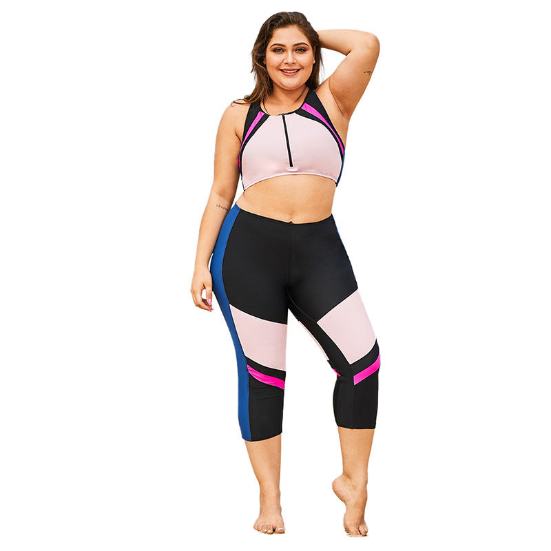 High-Waist large size Two-Piece Swimsuit