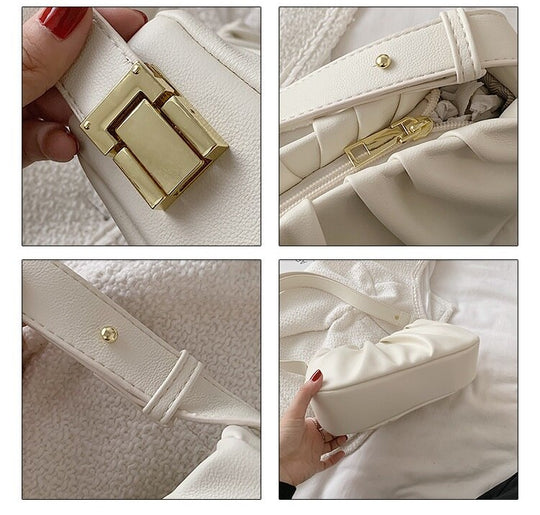 Vintage Cloud PU Leather Shoulder Bag
