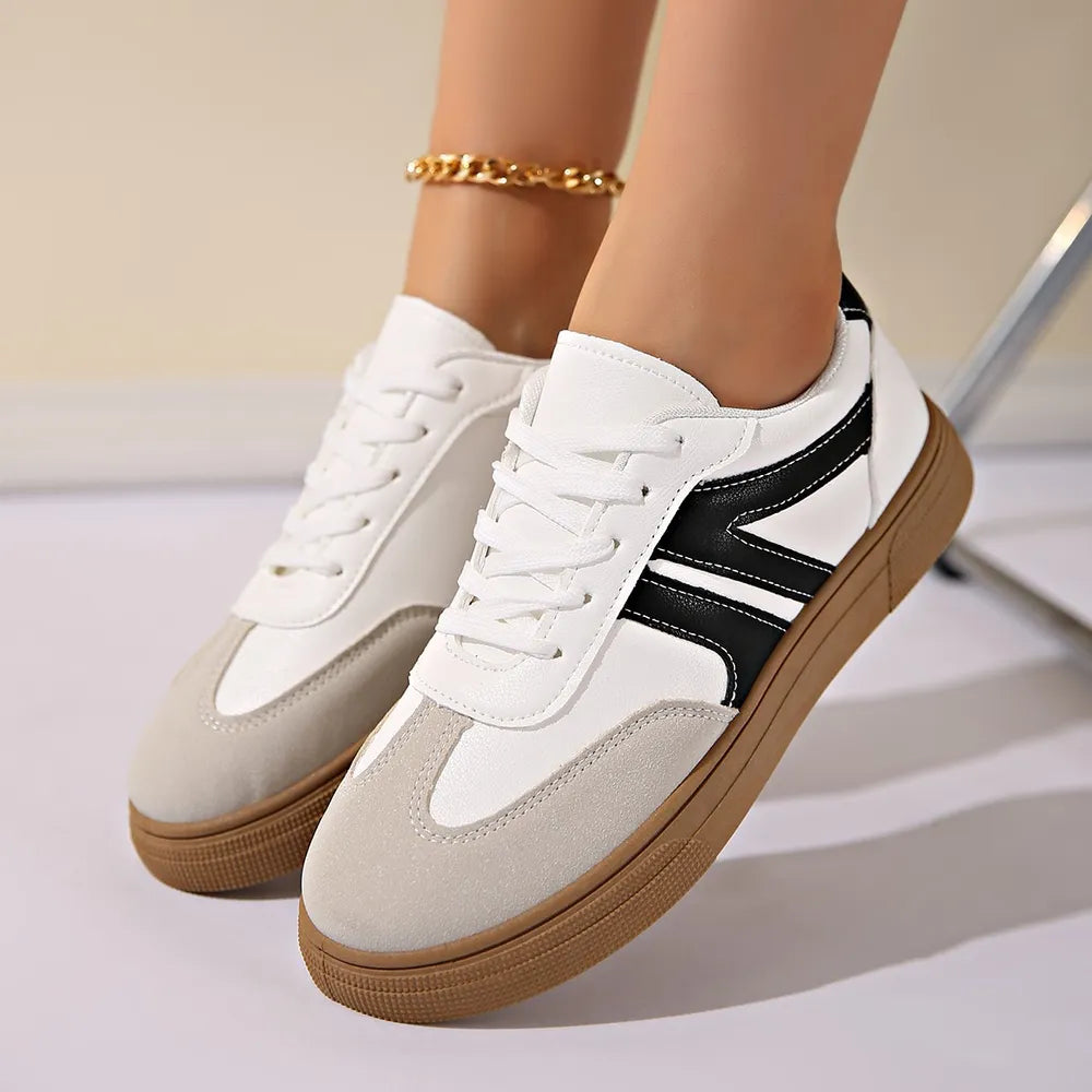 Casual Sporty Lace-Up Sneakers