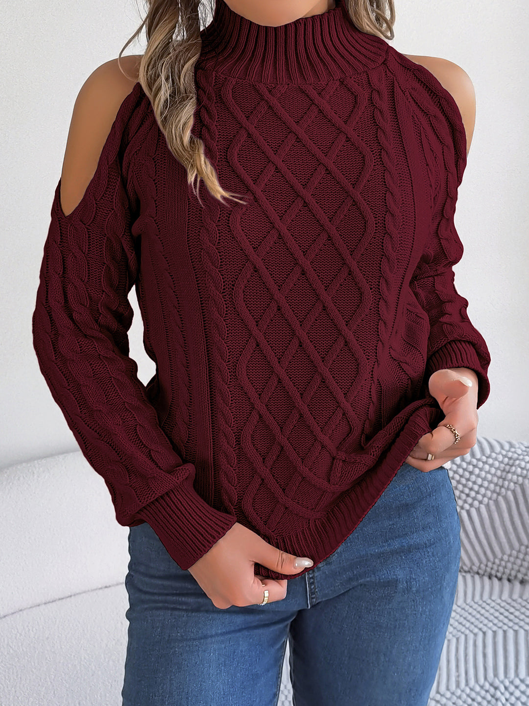 Polka Dot Cozy Chic Sweater