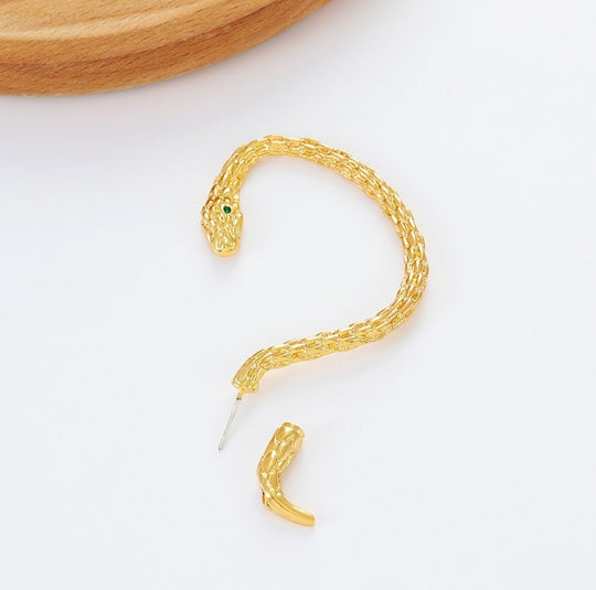 Personalized Snake Wrapped Earrings
