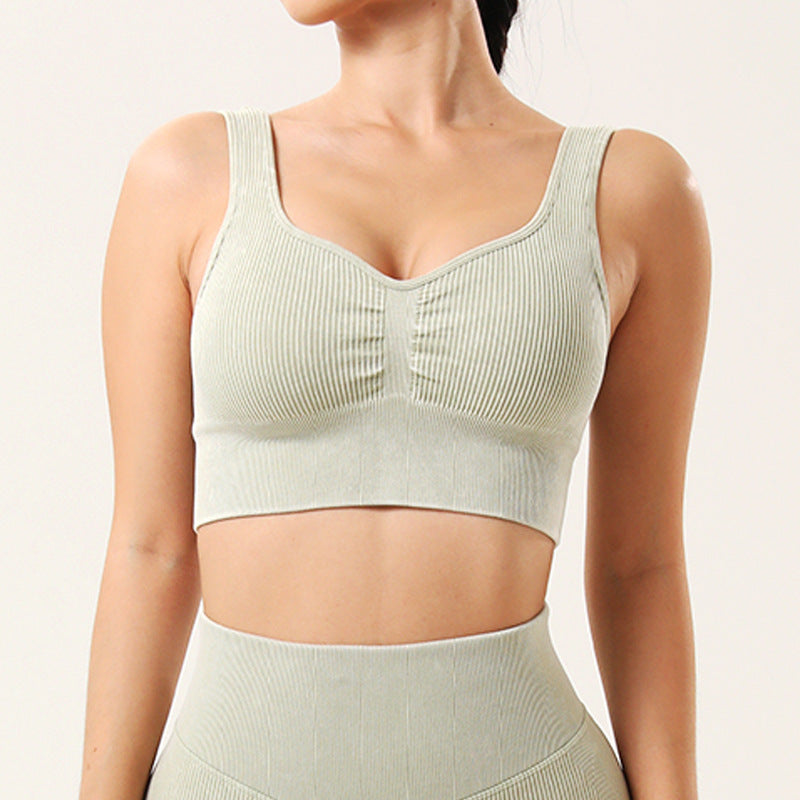 Frosted Yoga Set with Hip-Lift Leggings