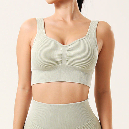 Frosted Yoga Set with Hip-Lift Leggings