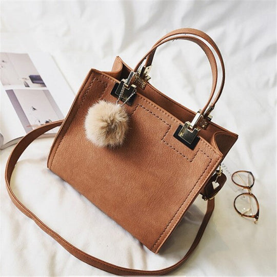 Suede Charm Tote