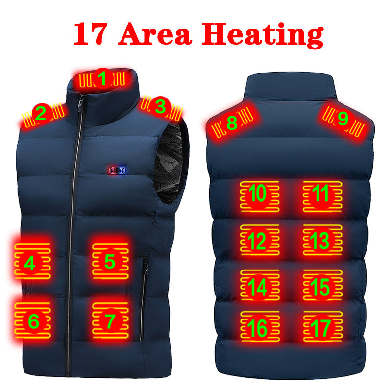 USB Heated Vest – Unisex Winter Electric Warming Jacket