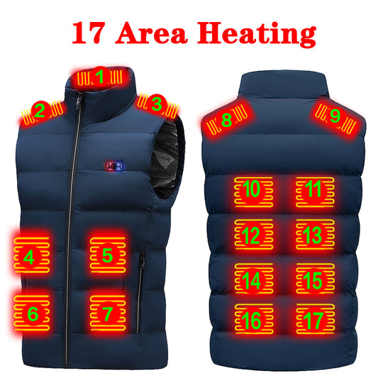 USB Heated Vest – Unisex Winter Electric Warming Jacket