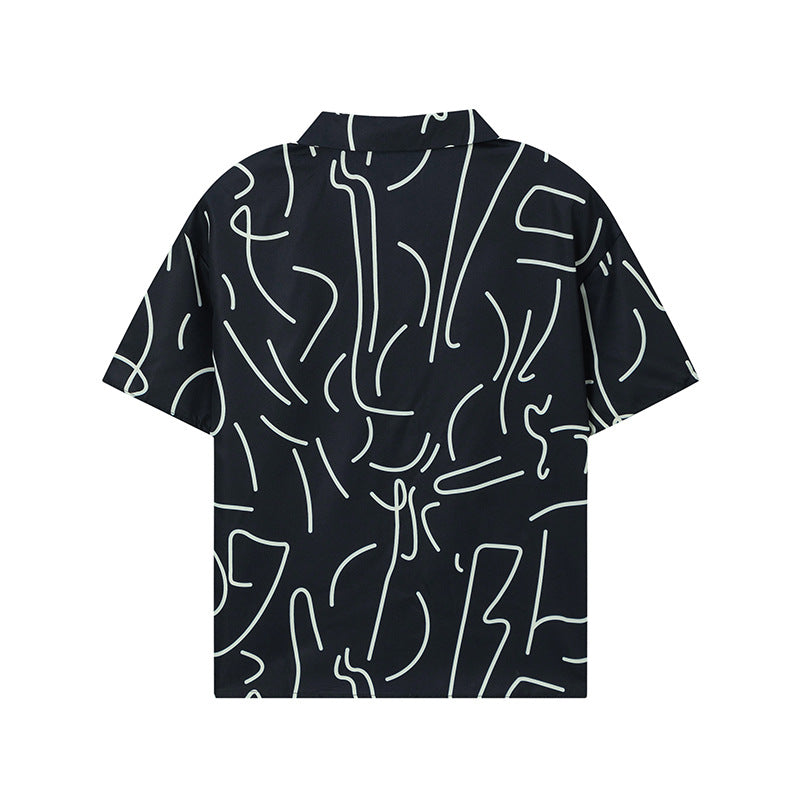 Short Sleeve Printed Two-Piece Set